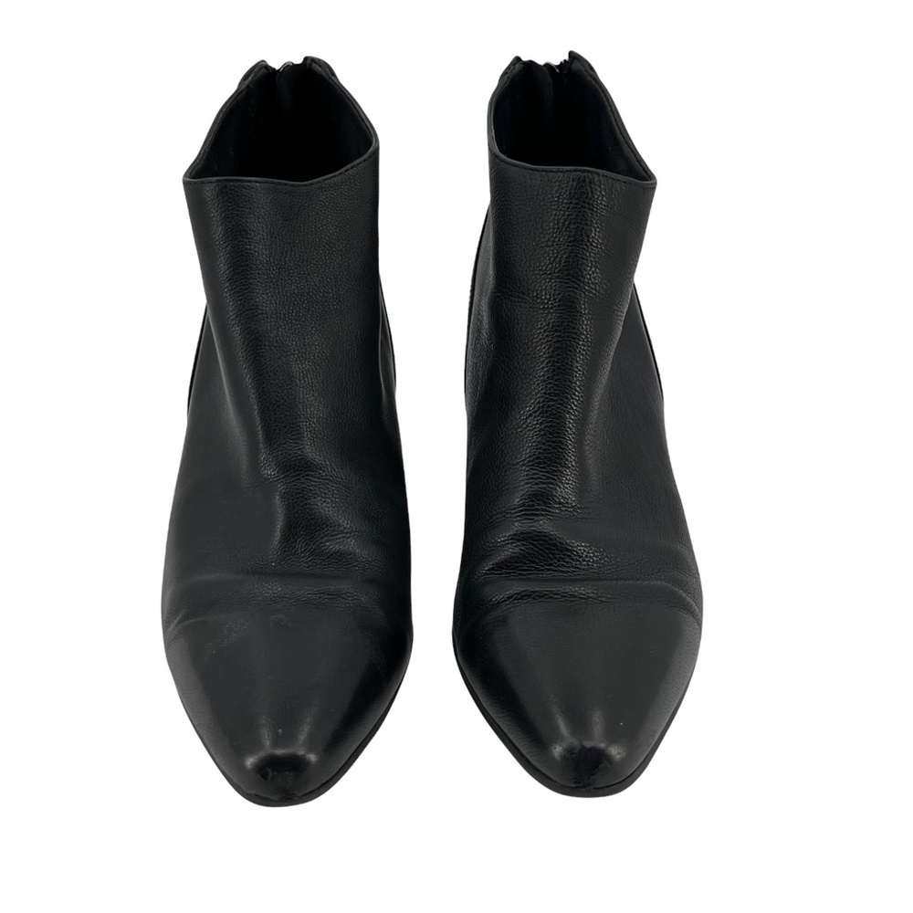 Marc Fisher Black Back Zipper Block Heel Ankle Boots Size 8 Women’s